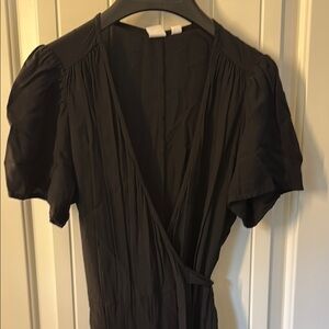 GAP Elegant Black Wrap Dress